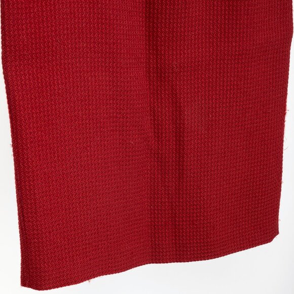 Donna Karan New York Red Wool Tweed Pencil Skirt - Picture 5 of 9